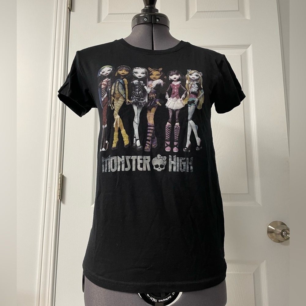 Monster High Black Graphic T-Shirt Women’s XS